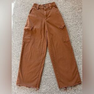 BDG Urban Outfitters Brown Cargo Pants XS Y2K Wide Leg 90s Streetwear